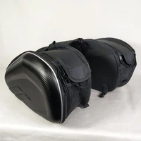 2pcs motorcycle saddlebag side tool luggage bags saddle bags storage tool pouch bicolor pan covered carbon fiber pattern
