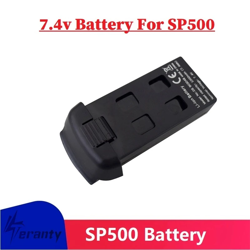 

Оригинальный 7,4 V 1000mAh литий-полимерный Батарея для SP500 игрушка с дистанционным управлением Дрон с камерой SP500 каркасный корпус кожух Запчаст...
