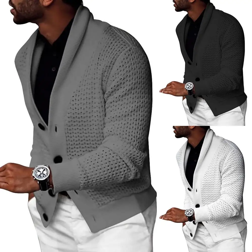 

Осень Для мужчин, стильный Детский свитер, Цвет полые пуговицы для кардигана костюм пальто Зимний теплый вязаный свитер для мальчиков Джемп...