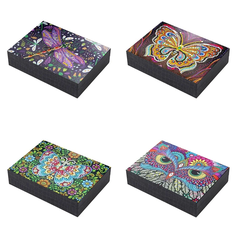 

DIY Special-shaped Diamond Painting Jewelry Box Containers Butterfly Resin Storage Box Diamond Craft Wedding Container Box Gift