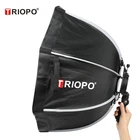 Фотовспышка Triopo 120 см, портативный восьмиугольный зонт для улицы, софтбокс для фотосъемки Godox TT685 Yongnuo 560IV 568EX III