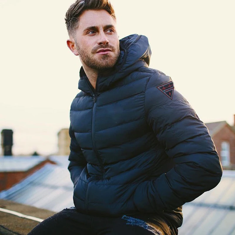 Новинка 2019 модные куртки Мужская парка casaco masculino осенне-зимняя теплая верхняя