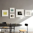 Простая Скандинавская абстрактная Геометрическая груша, постер для гостиной, картина, печать на холсте, комбинированная декоративная живопись