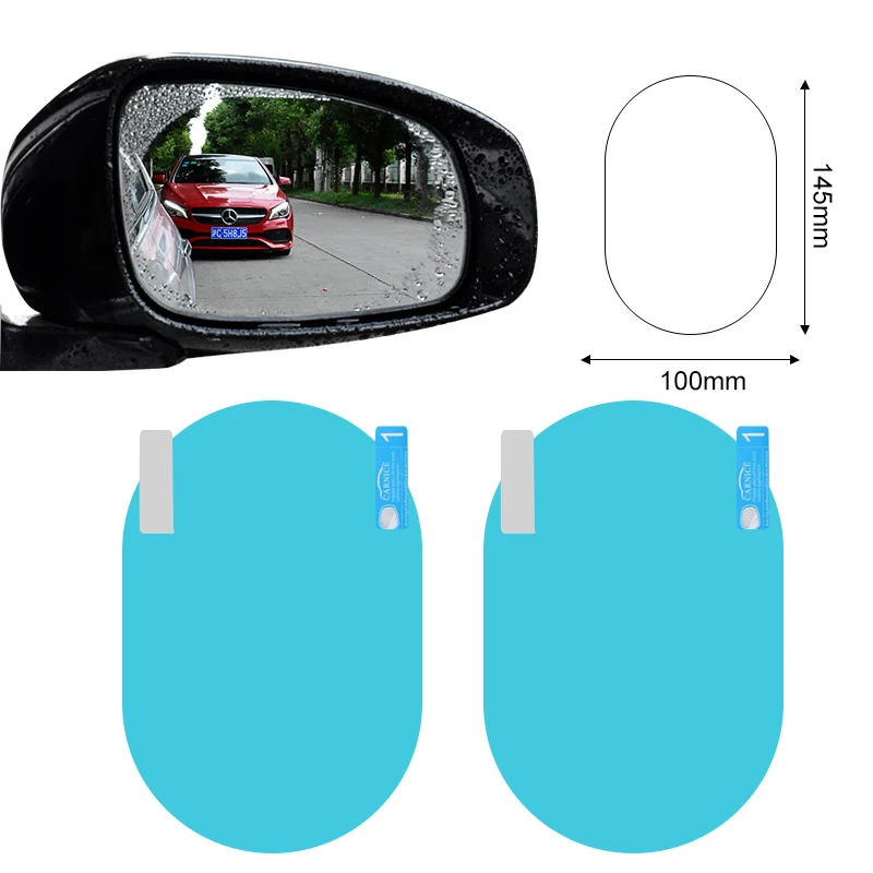 

2Pcs Car rearview mirror waterproof and anti-fog film For Hyundai Azera Equus Genesis Santa Fe
