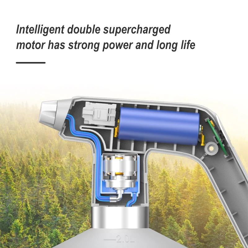 2.5L Car Wash Electric Plant Mist Spray Bottle Automatic Garden Watering Can Water Sprayer Sterilization Dropshipping | Дом и сад