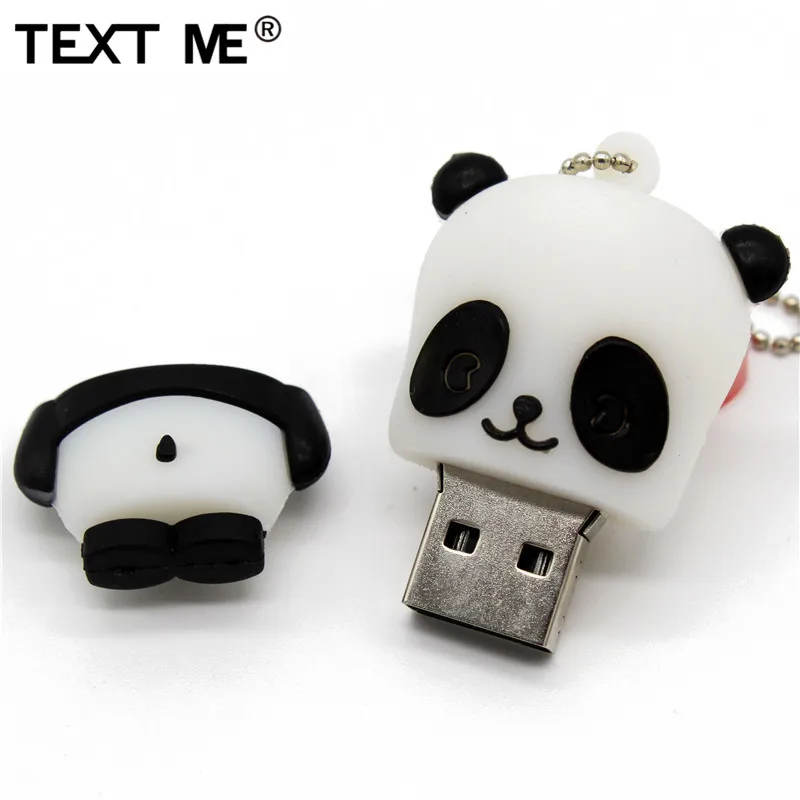 Usb флеш накопитель TEXT ME в виде мультяшной панды usb 2 0 4 ГБ 8 16 32 64 ГБ|USB