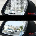 Прозрачная пленка для автомобильного зеркала, 2 шт., непромокаемая защитная пленка от дождя, автомобильные аксессуары, противотуманная наклейка для зеркала заднего вида