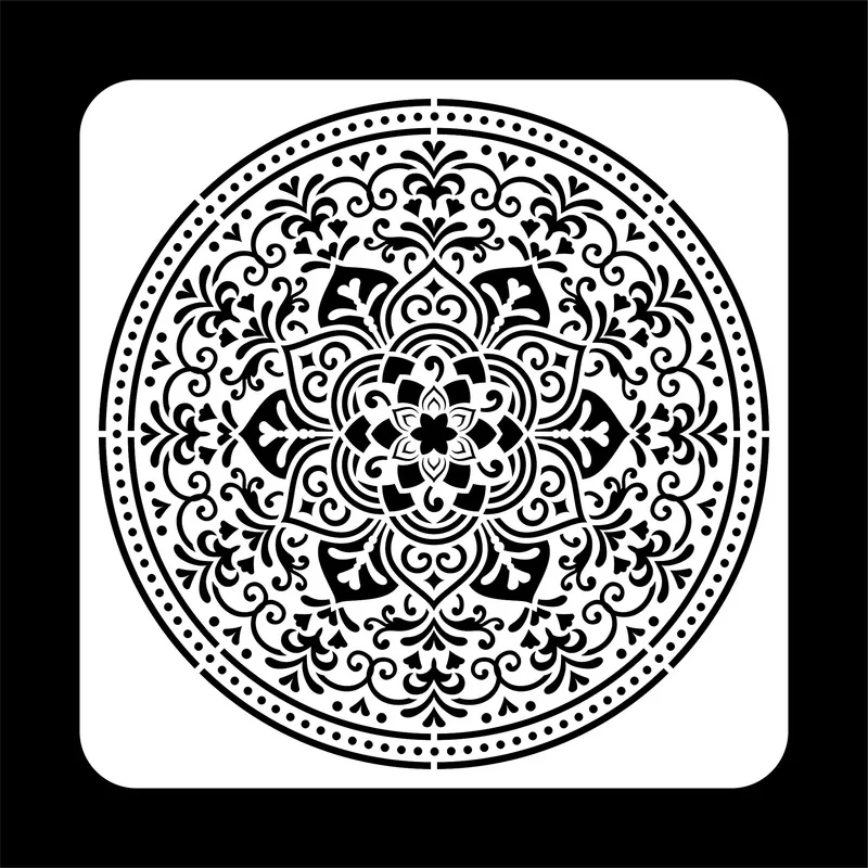 30*30 см Размеры многоразовый трафарет лазерная резка картина шаблон пол плитка