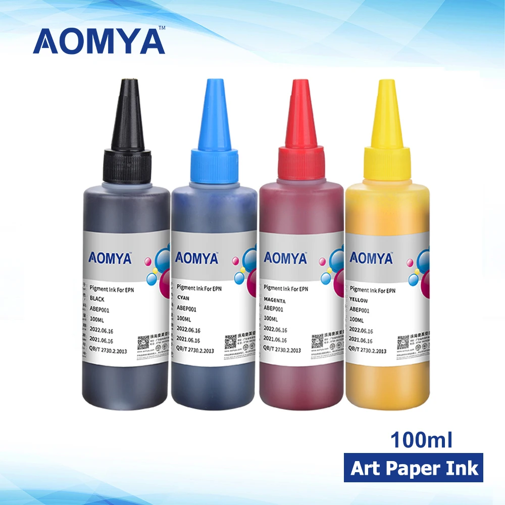 Aomya 4Colorsx100ml специализированные художественные бумажные чернила для струйного