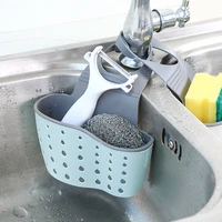 kitchen organization sink shelf sponge drain rack soap cleaning cloth utensils storage holder bathroom kitchen haning basket