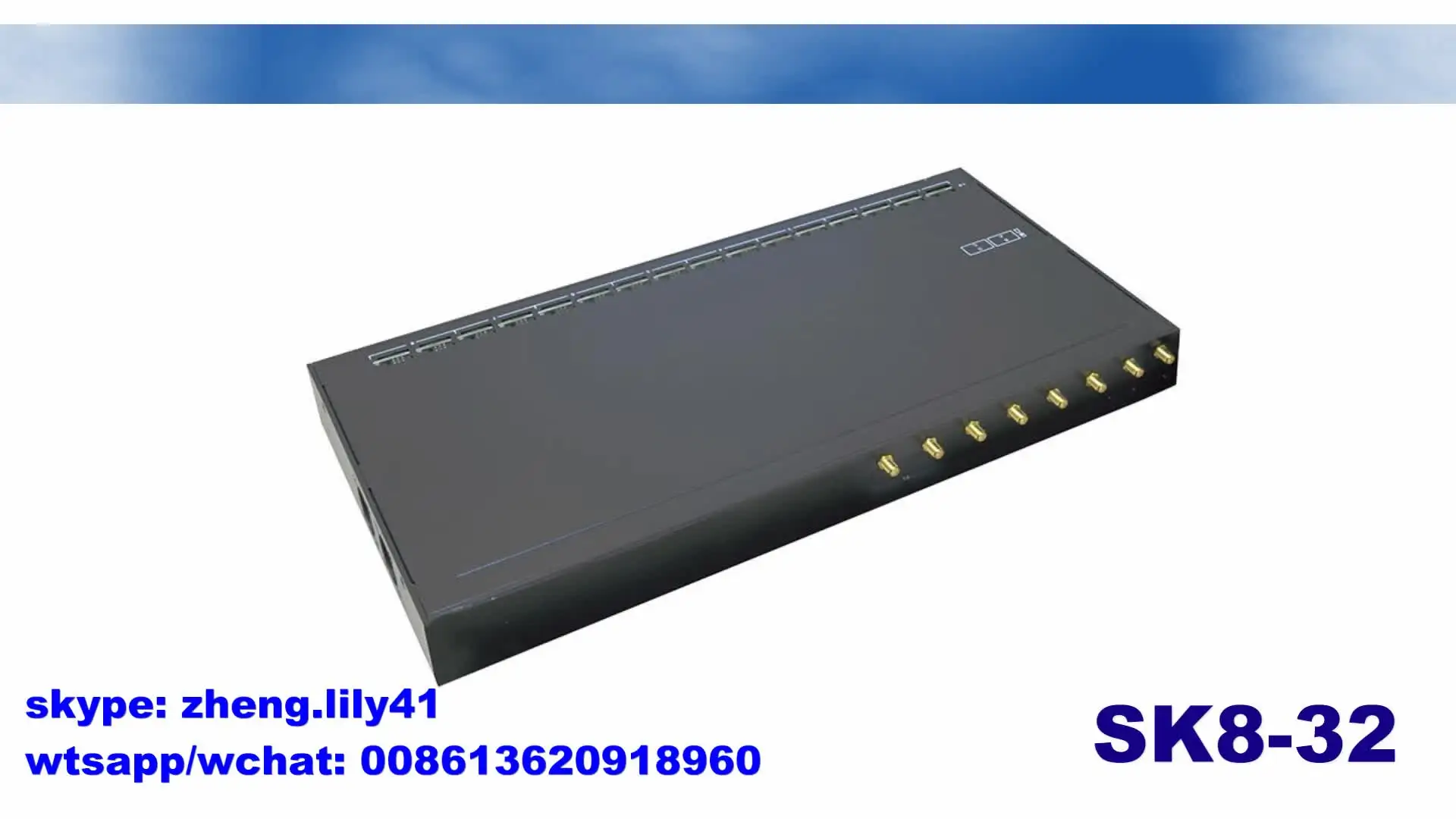 

GSM 8 channels 32 ports high quality small ports gateway for calling and bulk sms