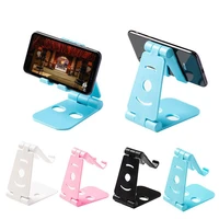 foldable mobile phone holder stand universal adjustable desk stand for iphone andorid phone abs table cellphone bracket mount