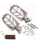 Серебристая подставка для ног из нержавеющей стали, для XR 50 CRF 70 KLX 110 Thumpstar SDG модели SSR и Pit