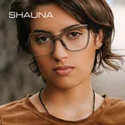 SHAUNA, анти-синий светильник, модные очки кошачий глаз, оправа для женщин, фирменный дизайн, серые розовые очки оправы