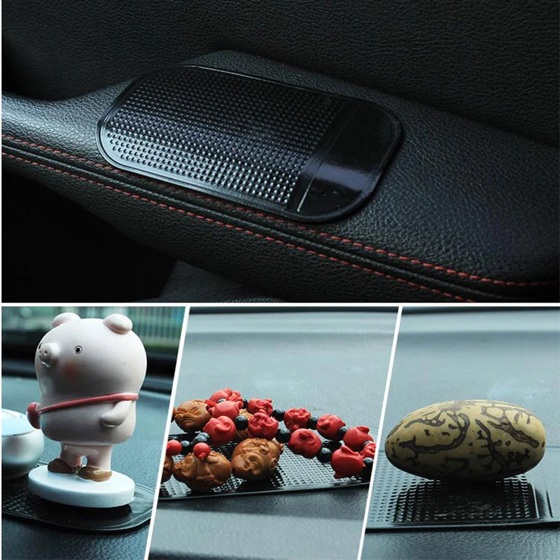 

Car Anti-skid Mat Silicone Car Phone Holder Perfume Storage Sticker Black Sticky Pad Car Mat Interior Dashboard Holder For Phone