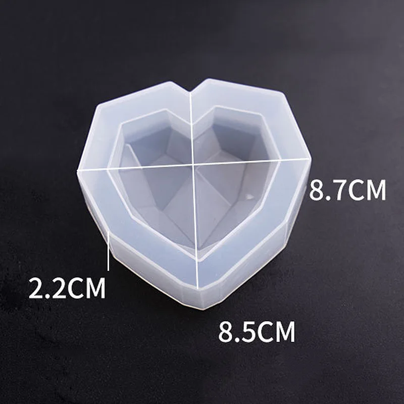 Любовь Сердце десерт торт силиконовые формы 3D алмаз мусс выпечки Кондитерские