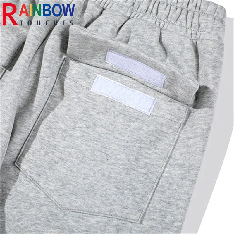 

Rainbowtouches High Street Trousers Men's Popular Hip-Hop Zipper Pocket Design Loose Straight Leg Cargo Pants Men Casual Pants