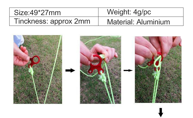 10 шт./лот кемпинговая палатка Пряжка быстрое завязывание узлов палатки пряжки