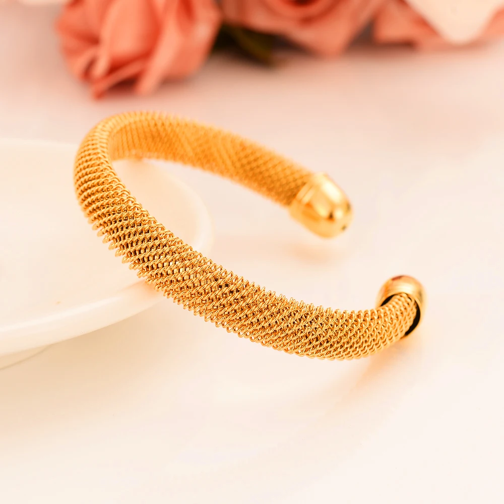 1 шт. Женский сетчатый Браслет золотого цвета | Украшения и аксессуары