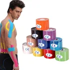 Кинезиологическая лента 15 цветов в наличии, Спортивная атлетика, эластичная поддержка, защита локтя, прокладка, бандаж, фиксатор, лента, браслеты