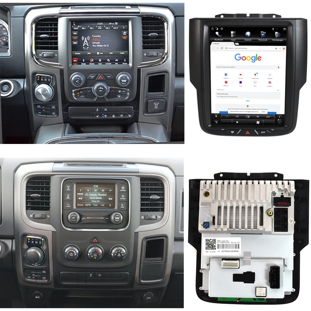 Автомобильный радиоприемник Android 128G Tesla вертикальный экран GPS навигация для Dodge RAM