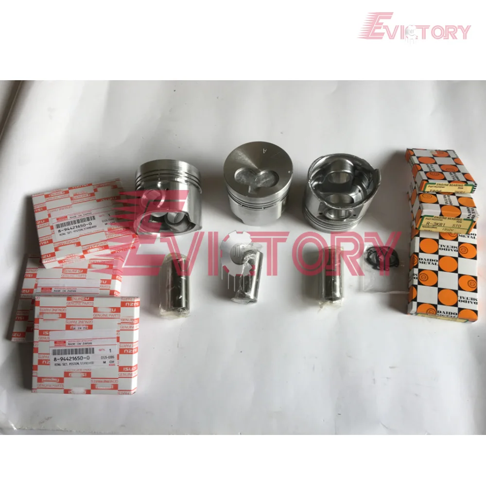 

For Isuzu 3KR1 rebuild kit piston ring gasket kit bearing connetcing rod