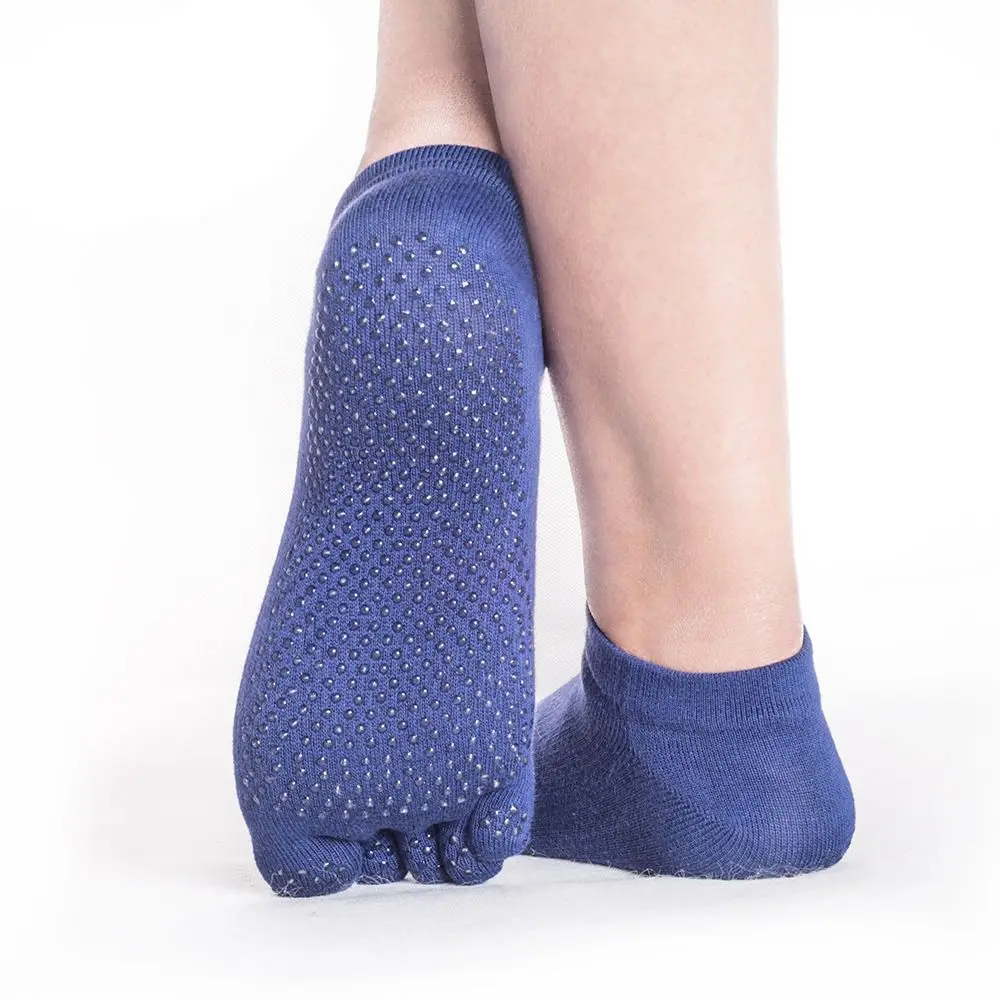 Women Yoga Socks Anti-slip Five Fingers Men Cotton Sport Fitness Pilates Professional Breathable | Спорт и развлечения