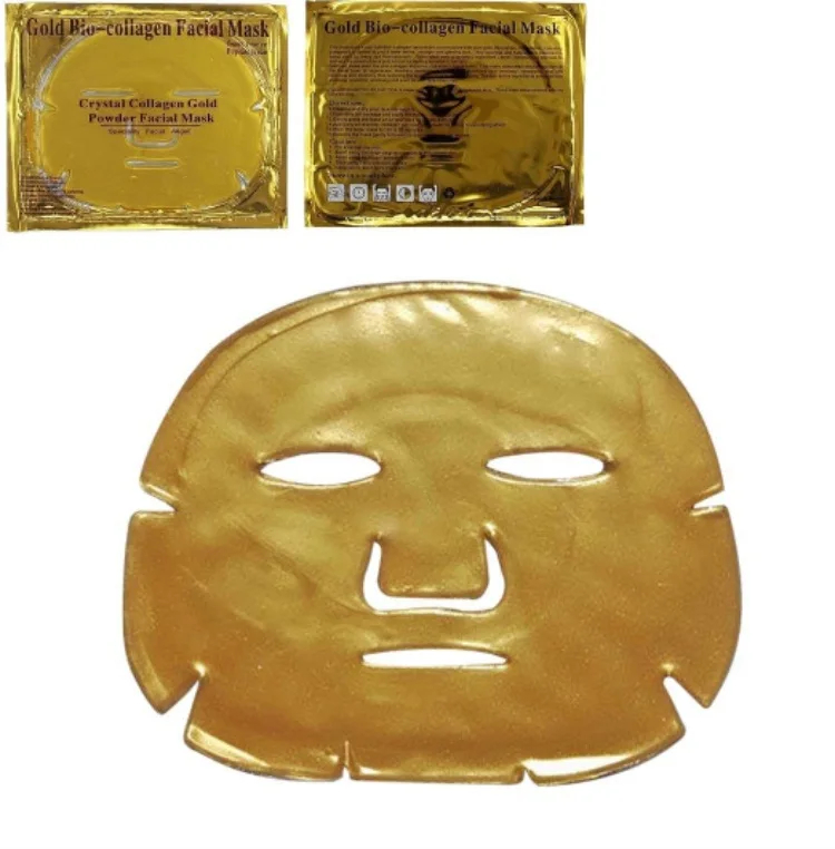 

5Pcs Skin Care Facial Mask Crystal Collagen 24K Gold for face Moisturizing Firming tender skin Oil-control mascarillas