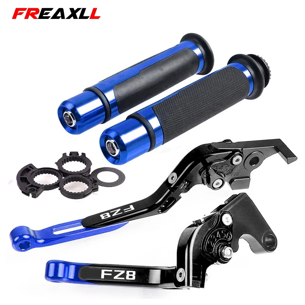 

For Yamaha FZ8 FZ 8 2010-2018 2012 2013 2014 2015 2016 Motorcycle CNC Brake Clutch Levers Handlebar Grip Handle Hand Grips Cap