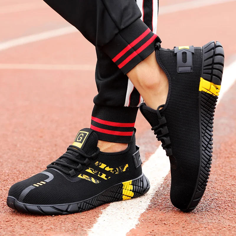 Мужская Рабочая защитная обувь рабочие кроссовки с защитой от проколов