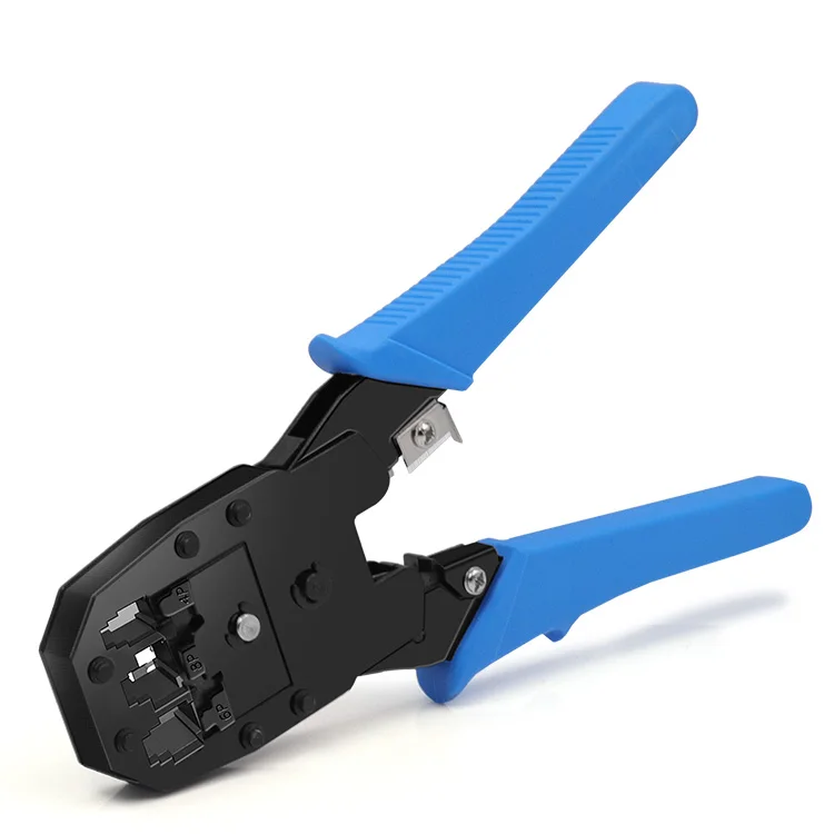 

Computer Network Cable Clamp Crystal Head Crimping Pliers Network Manual Tool Group Insulated Cable Wire Stripper Multi Function