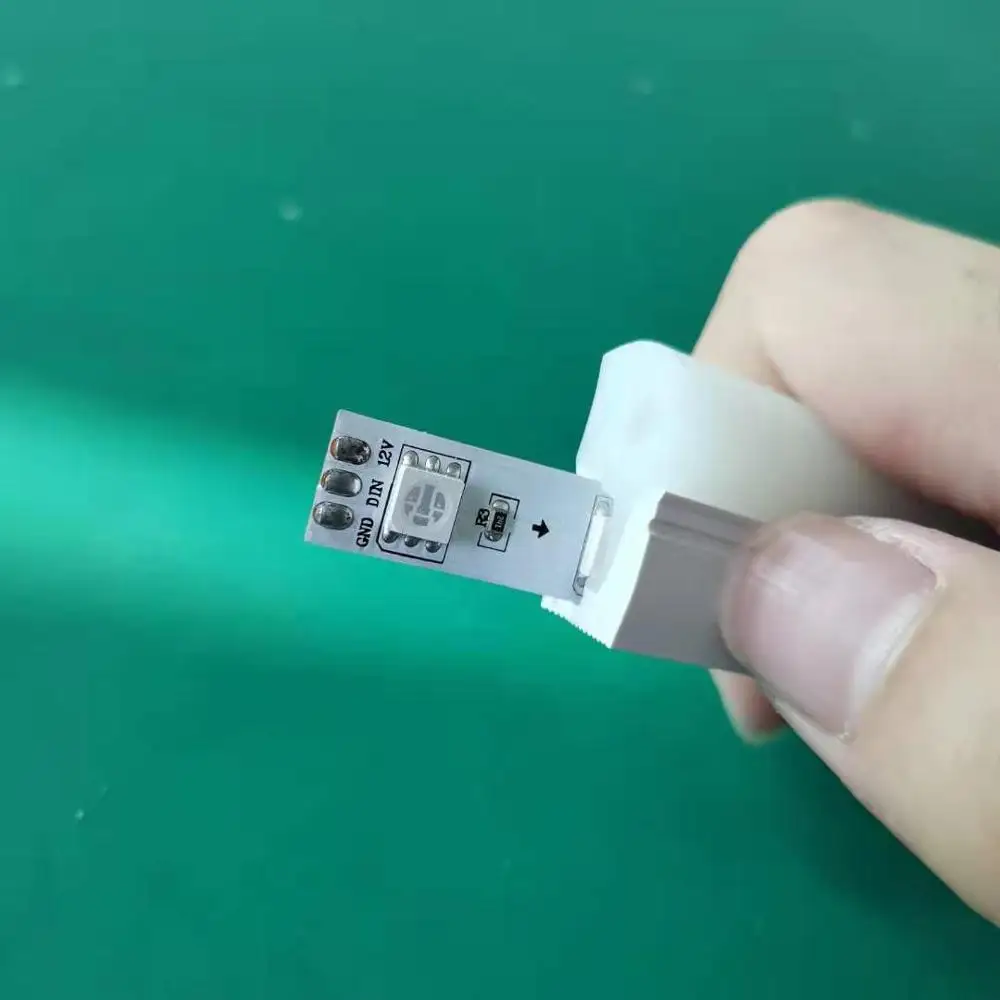 Ws2811 5050 RGB светильник силиконовая гибкая светодиодная лента 1225/1023 DC12V матовая