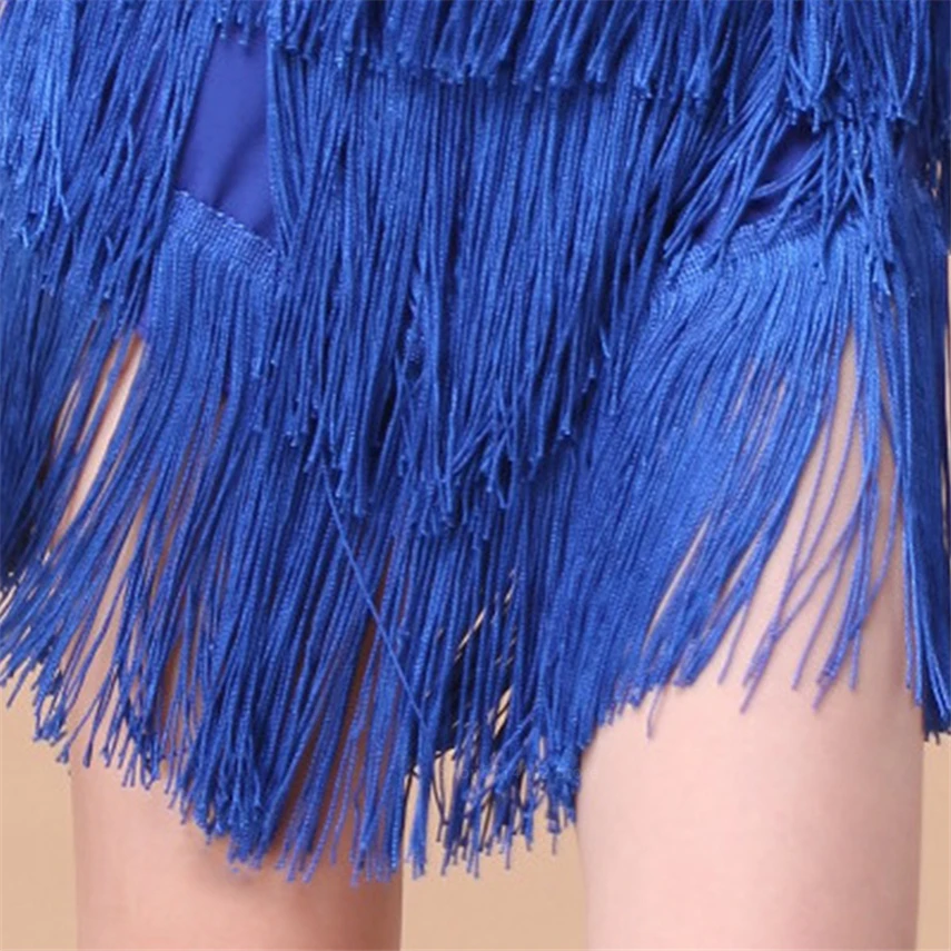 Танцевальный Костюм для латинских танцев с кисточками маленьких девочек