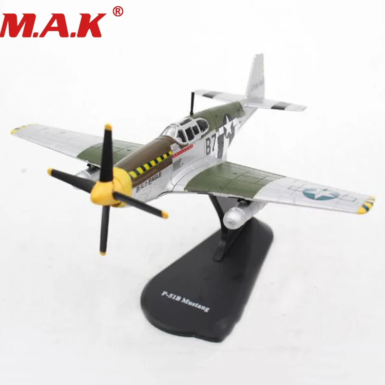 Детские игрушки 1/72 масштаб цинковый сплав самолет P 51B классический модели