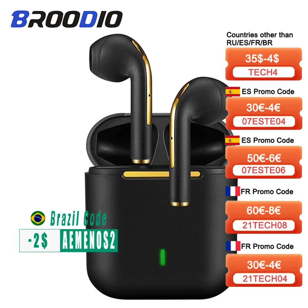 

Earbuds Bluetooth 5.0 Wireless Earphones With HD Stereo Sound Music Touch-Control Pop-Up Headphone Sport Headset For Android IOS