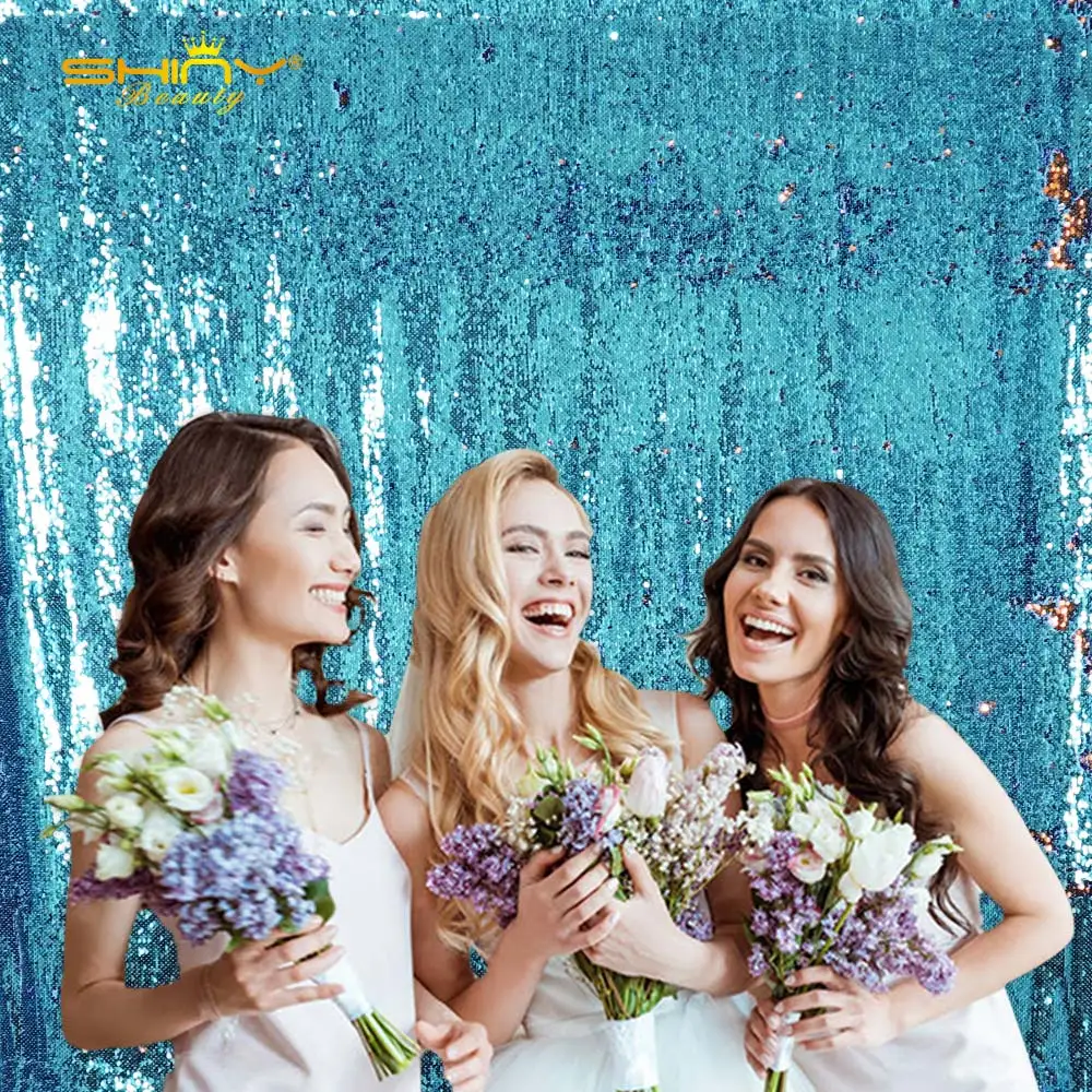 Блесток фон Русалка Реверсивные блесток фоны 2FTx7FT блеск декор для занавесок