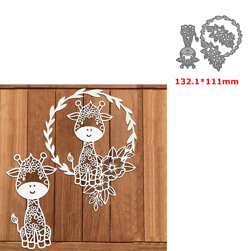 

animal fawn cutting dies mold wreath die cut DIY Scrapbooking paper craft knife mould blade punch stencils dies