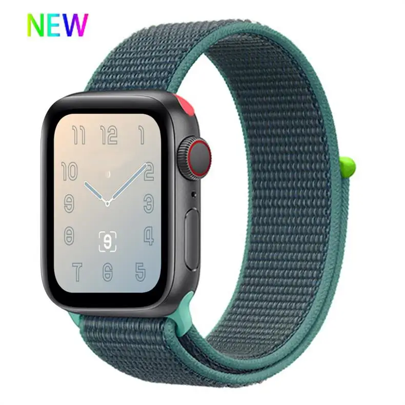 Ремешок для apple watch 5 4 band correa apple watch 42 мм 44 мм 38 мм 40 мм iwatch series 5 4 3 2 1 нейлоновый браслет pulseira