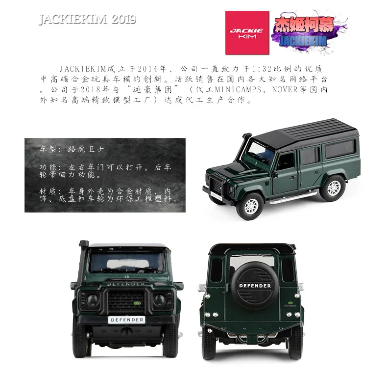 1:36 высокая имитация JK Land Defender SUV модель автомобиля из сплава дверь оттяните назад мальчик металлическая модель игрушечный автомобиль для детей Подарки