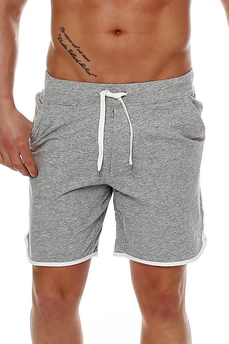 Mens Quick-dry Shorts In Plain Color for Spring and Summer Sports Fitness Five-minute Beach Sexy Running Shorts Jogging Shorts