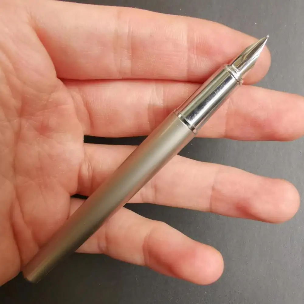 Редкая карманная груша серая авторучка металлическая чернильная ручка изящный