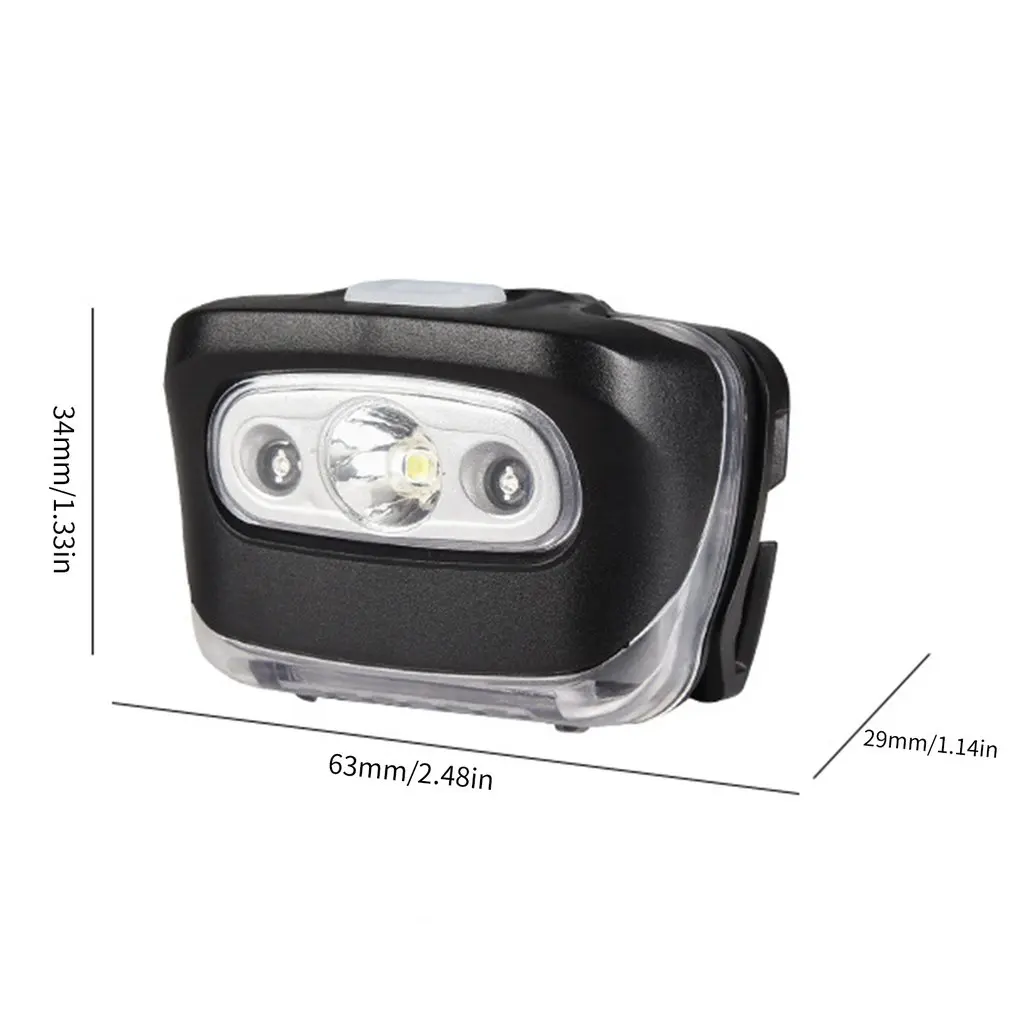 

4 Pieces Super Bright Red Light LED Head Flashlight For Running Camping Hiking 4 Modes Head Flashlight