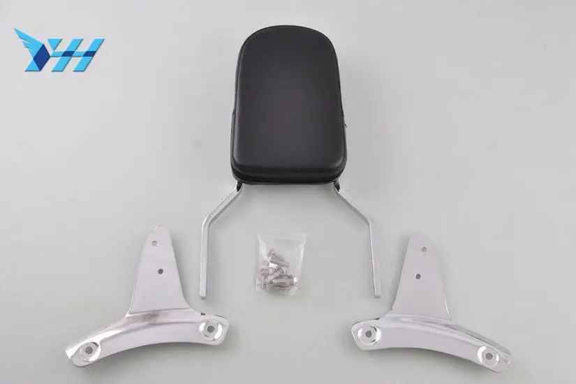 Chrome Motorcycle Flame Backrest Sissy Bar Rear Cushion Pad For 1997-2003 01 02 Honda Shadow ACE 750 400 VT750 VT400 VT | Автомобили и