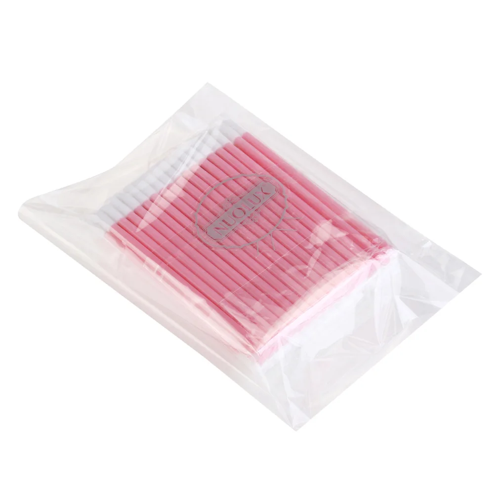 

NUOLUX 50pcs Disposable Silicone Eyelash Mascara Wands Brush Set Cosmetic Eyelash Extension Spoolies Applicators