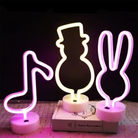 dc5v various styles heart bird creative led neon light sign lamp usbbattery operated for home party festival wedding decoration