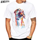 Повседневная модная мужская футболка с забавным акварельным принтом Greyhound, дизайнерские мужские футболки с надписью I Lover Big Dog в стиле хип-хоп с коротким рукавом для мальчиков
