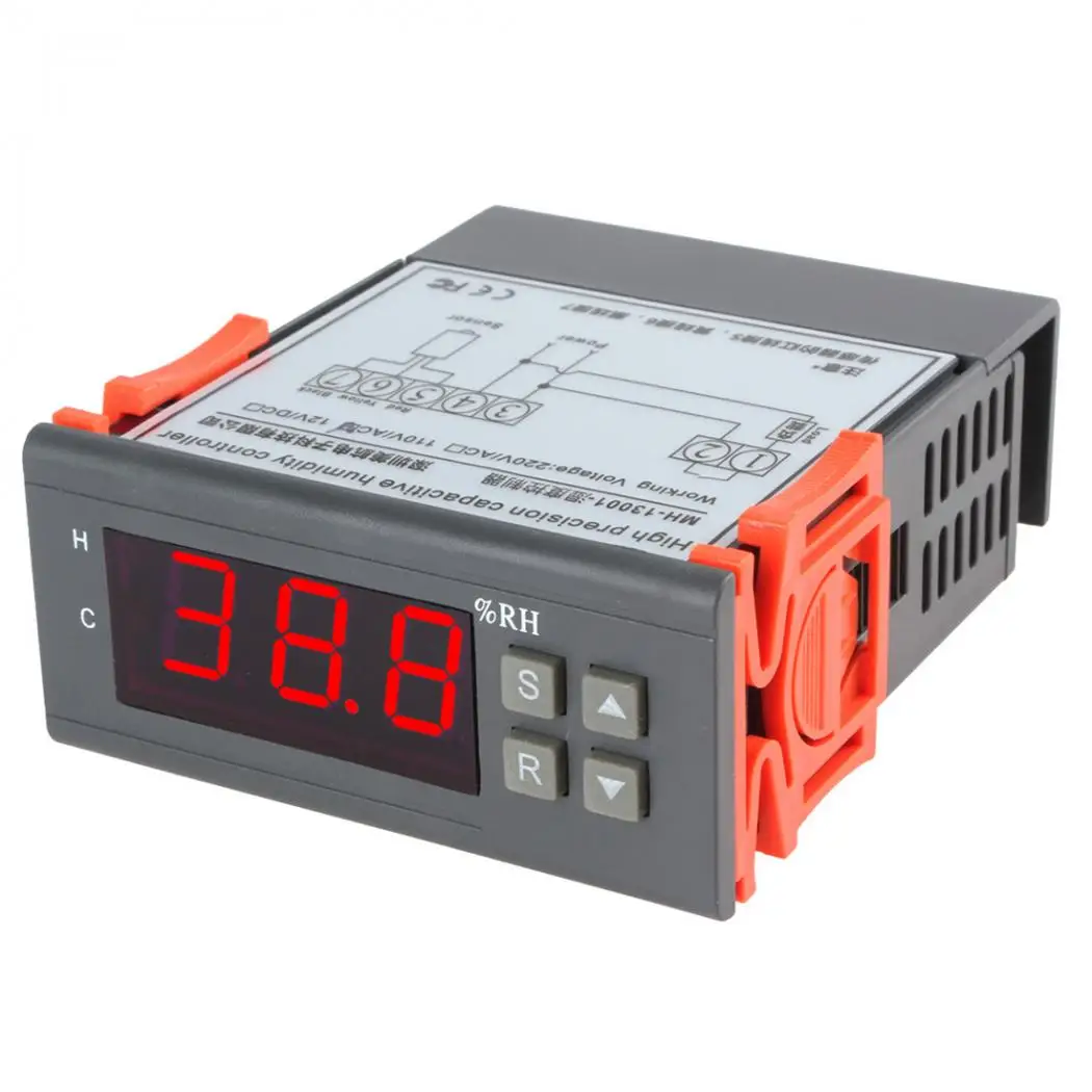 AC 110V цифровой ЖК контроллер влажности воздуха Диапазон измерения 1% ~ 99% с