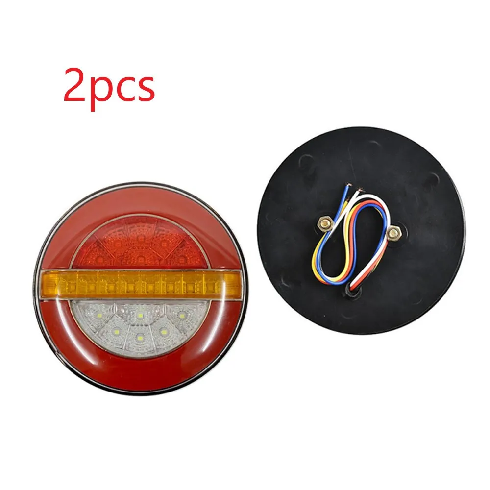 

New Arrivals 2X Trailer Tail Light LED Round Truck Light 24V Bread Light Professional Accessories Signal Lamp
