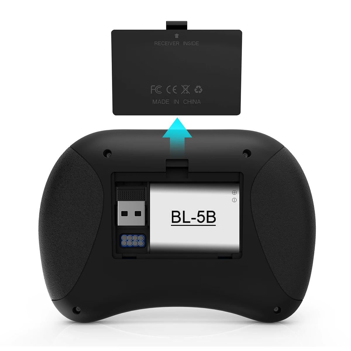 mini teclado sem fio rii mini teclado sem fio com pesquisa por bateria de recarregável para tv pc