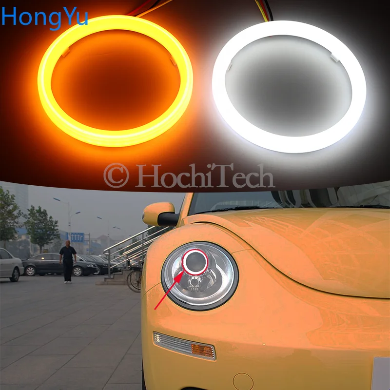Двухцветсветильник светодиодный поворотник Angel Eye для Volkswagen VW Beetle 2006 2007 2008 2009 2010